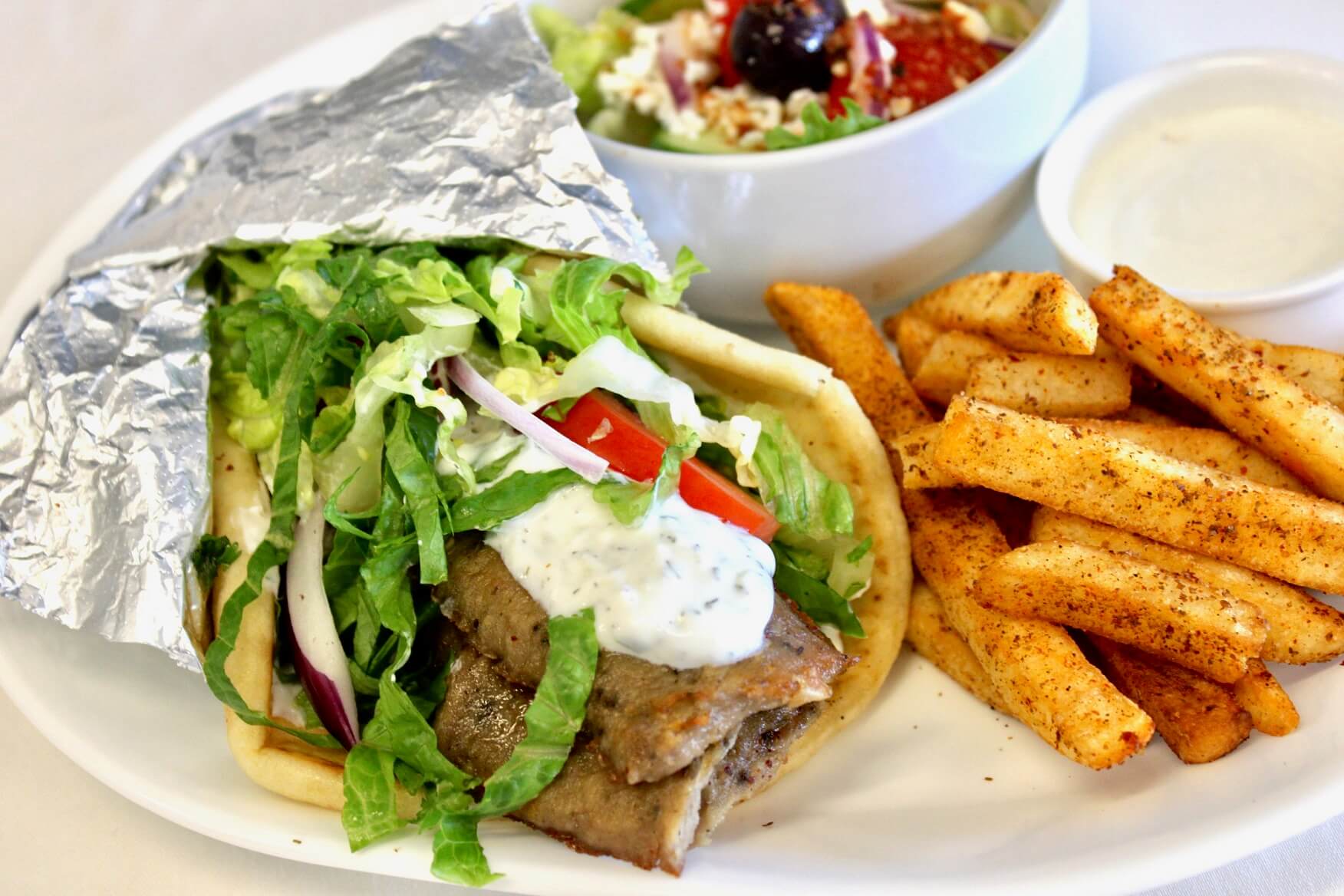 Traditional Gyro Sandwich